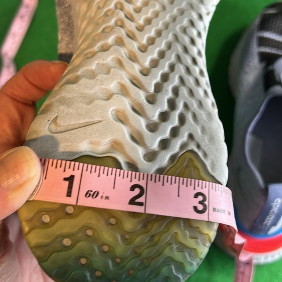 NIKE EPIC PHANTOM REAT FLY KNIT JDI INDIGO FOG RUNNING SHOE BLACK\PURPLE 6YOUTH - Picture 14 of 14